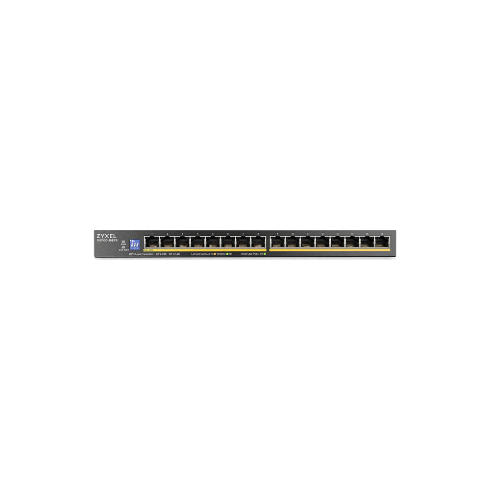 Zyxel GS1100-16EPS  16 Port Gigabit PoE+ Switch