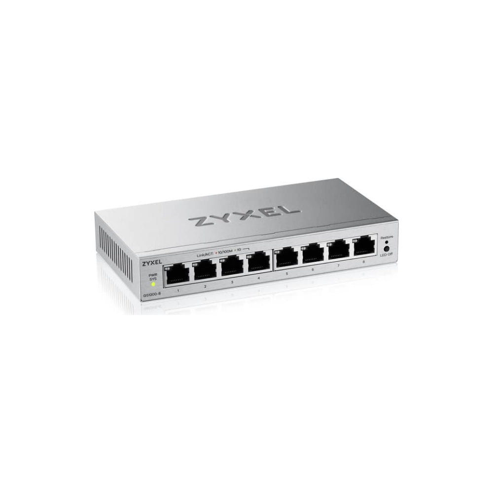 Zyxel GS1200-8V3 hanterad L2 Gigabit Ethernet (10/100/1000)