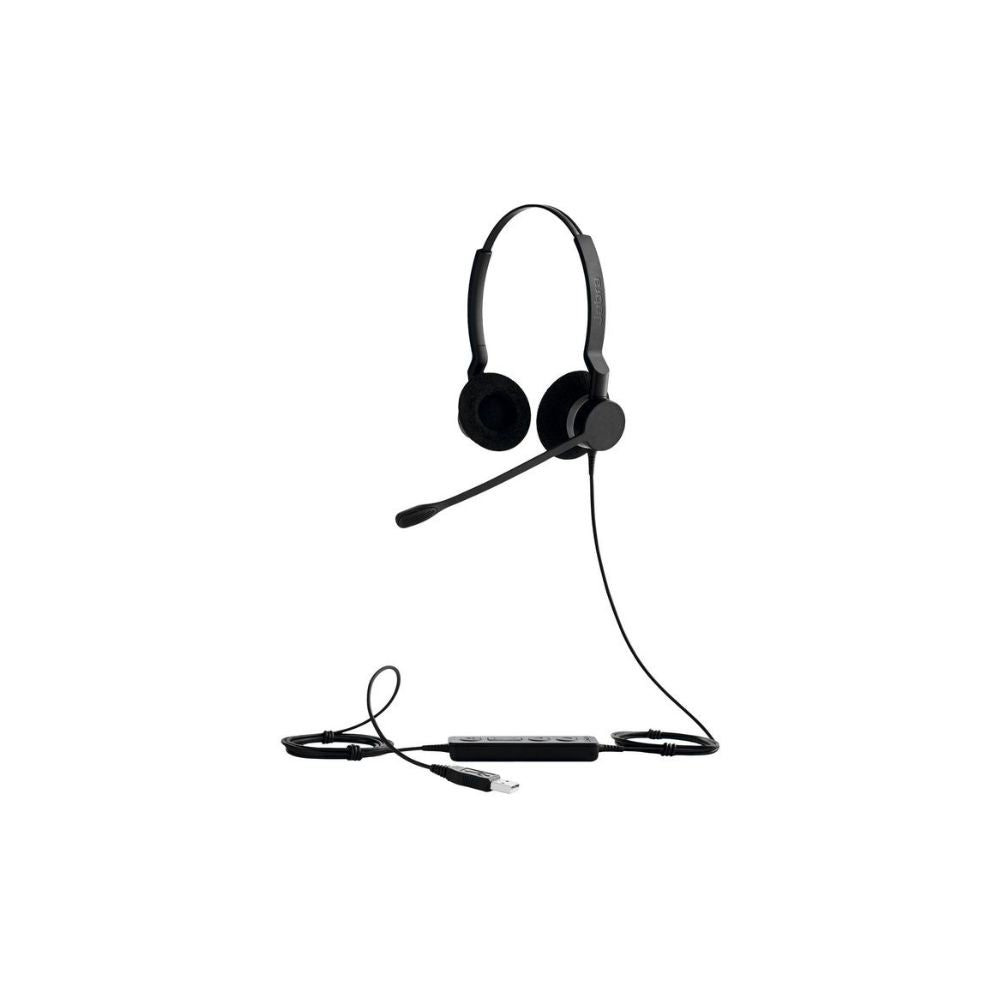 Jabra Biz 2300 Duo USB UC USB-A Svart