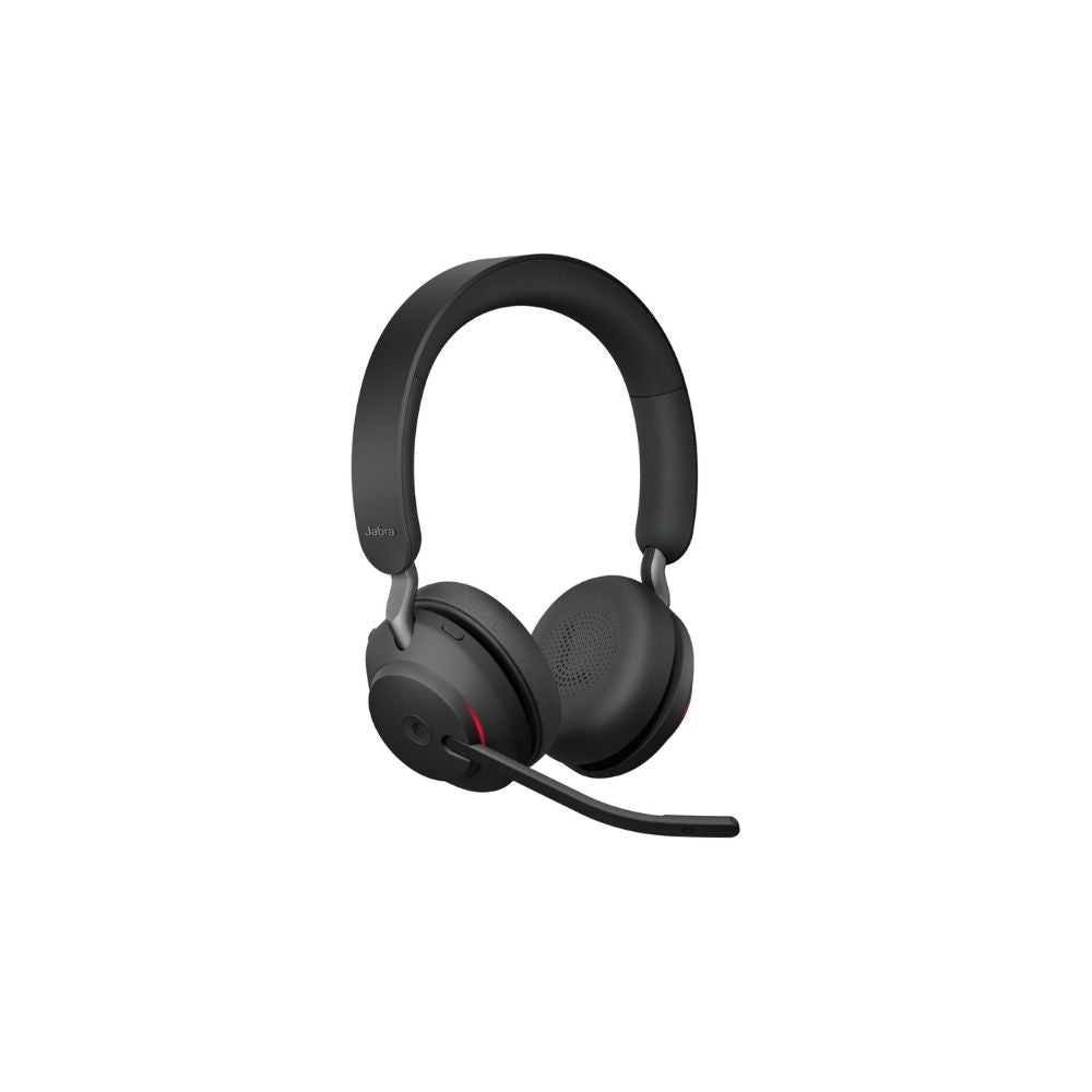Jabra Evolve2 65 med laddningsställ USB-C MS Svart