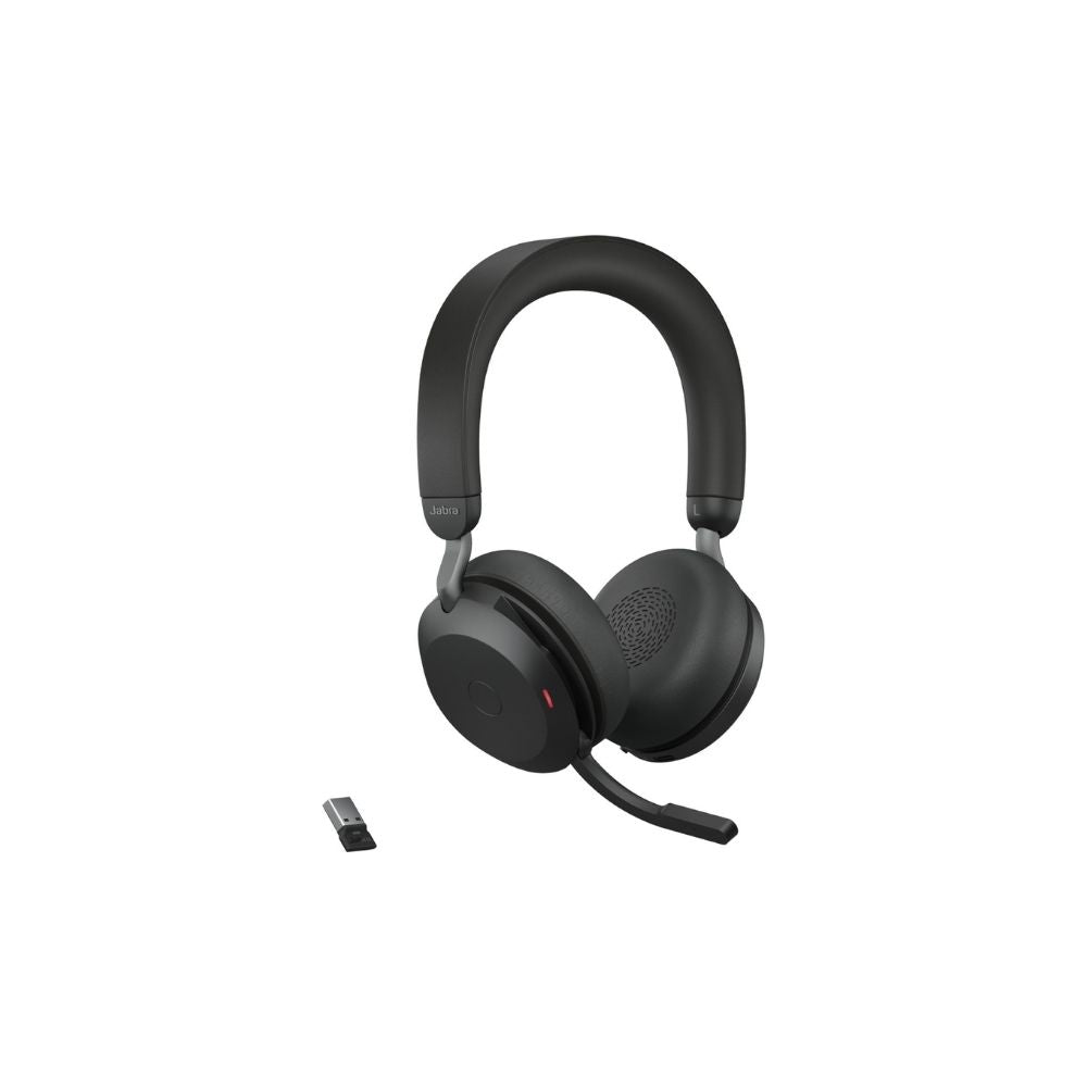 Jabra Evolve2 75 med laddningsställ USB-A UC Svart