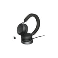 Jabra Evolve2 75 med laddningsställ USB-C MS Svart