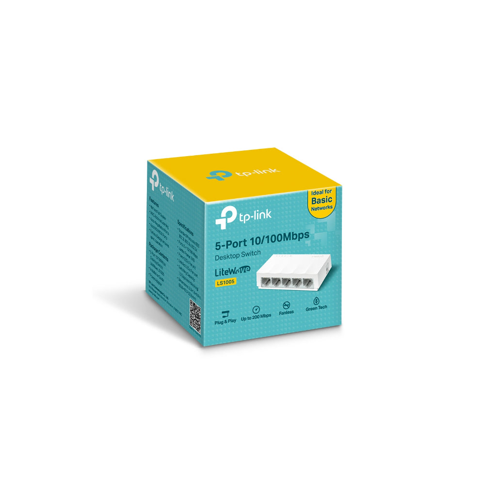 TP-Link LS1005 5-Port 10/100Mbps Desktop Switch