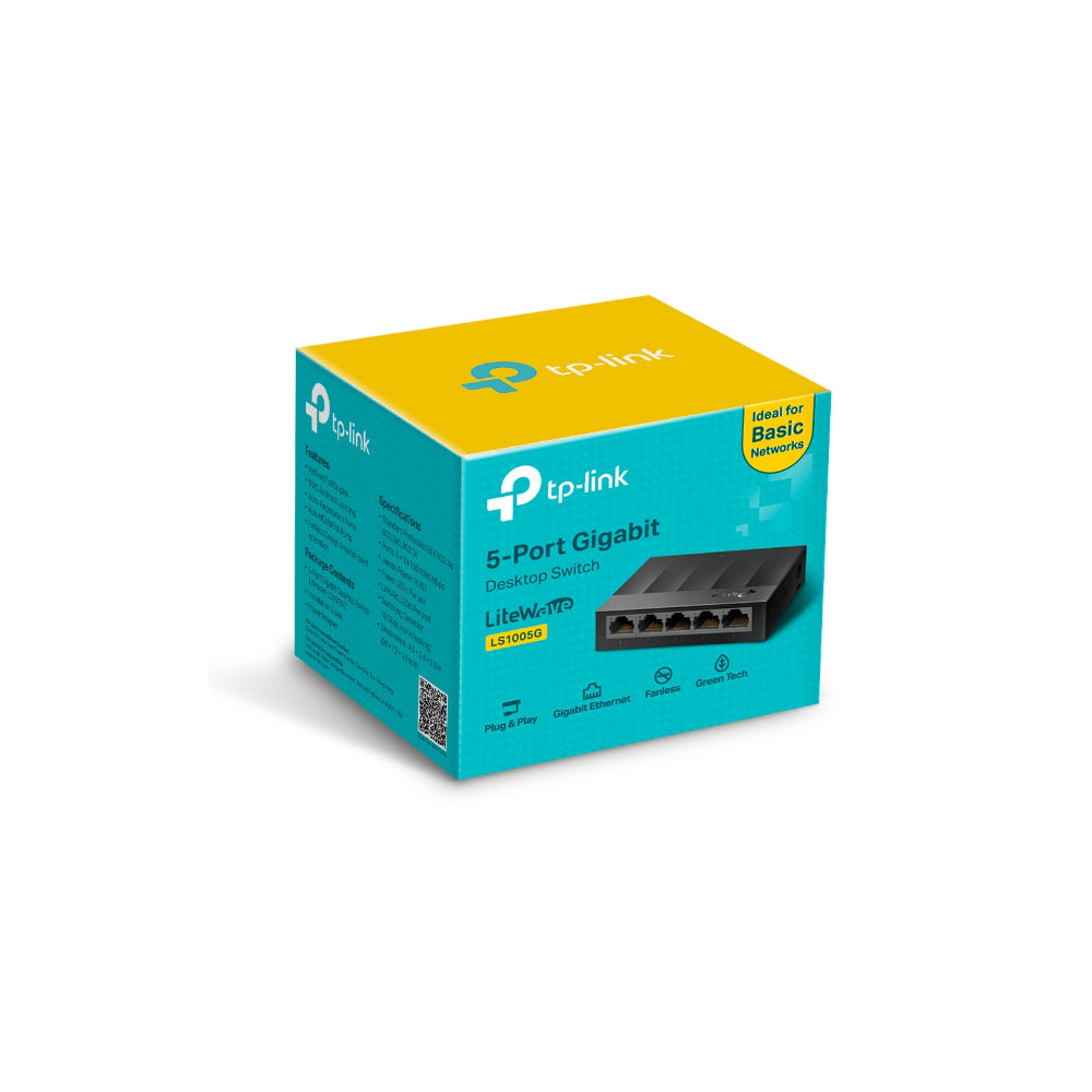 TP-Link LS1005G 5-Port 10/100/1000Mbps Desktop Switch
