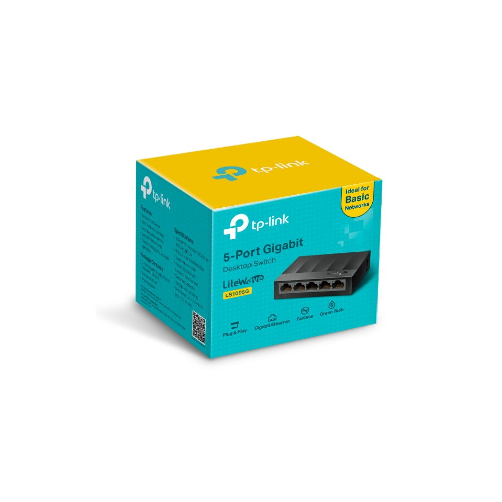 TP-Link LS1005G(UN) V4.2 5-Port 10/100/1000Mbps Desktop Switch