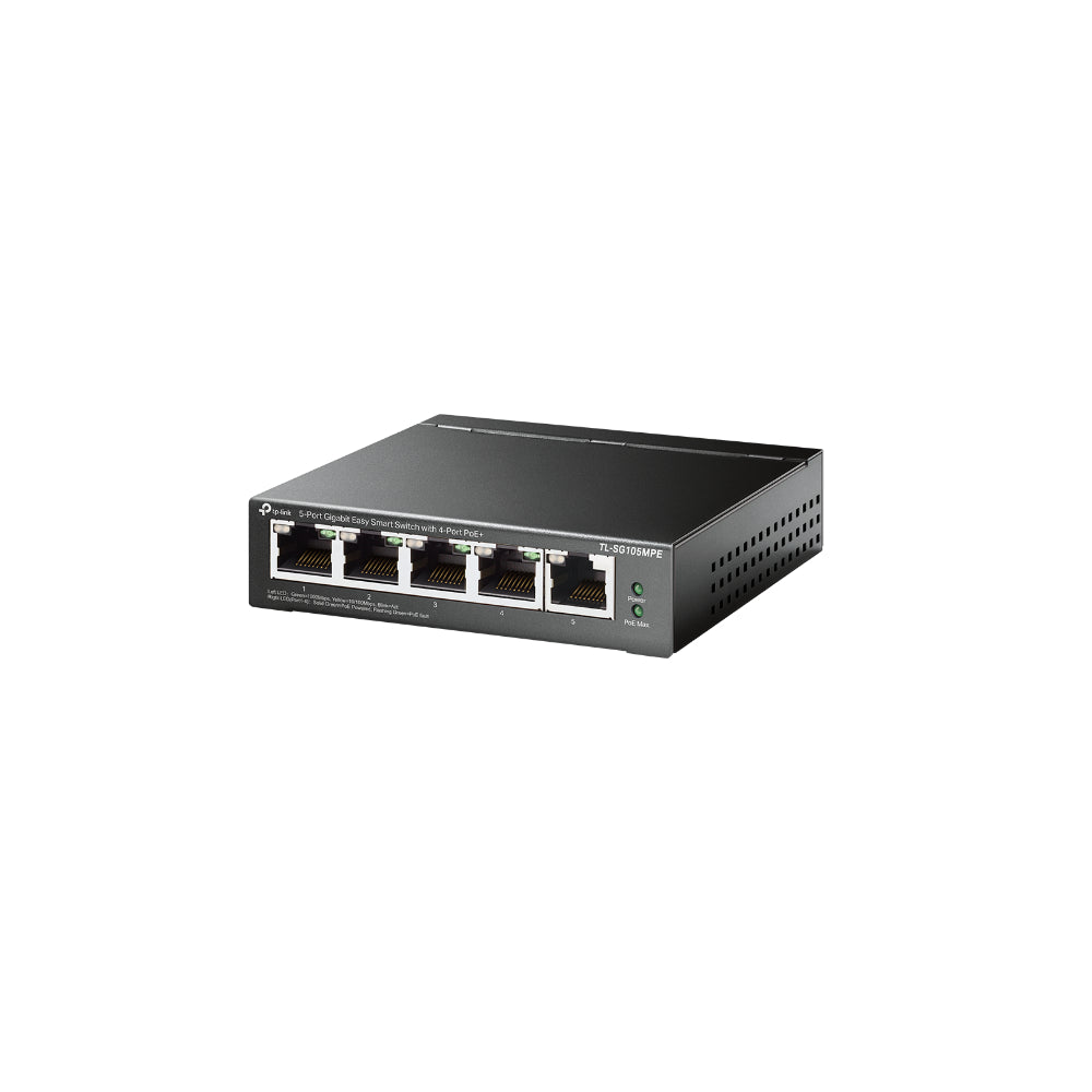 TP-Link TL-SG105MPE 5-Port Gigabit Easy Smart Switch med 4-Port PoE+