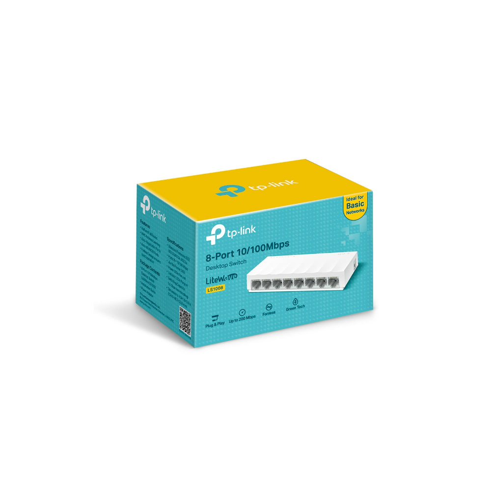 TP-Link TL-LS1008 8-Port 10/100Mbps Desktop Switch