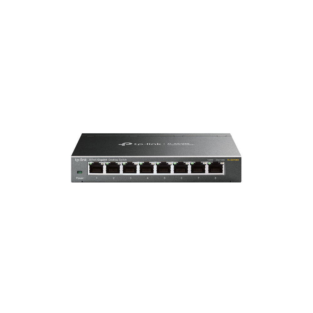 TP-Link TL-SG108S 8-Port 10/100/1000Mbps Desktop Nätverks Switch