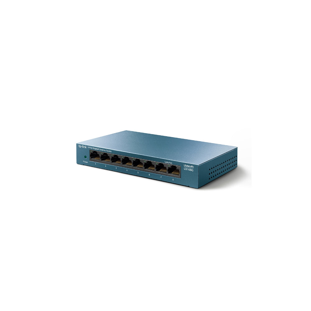 TP-Link TL-LS108G 8-Port 10/100/1000Mbps Desktop Switch