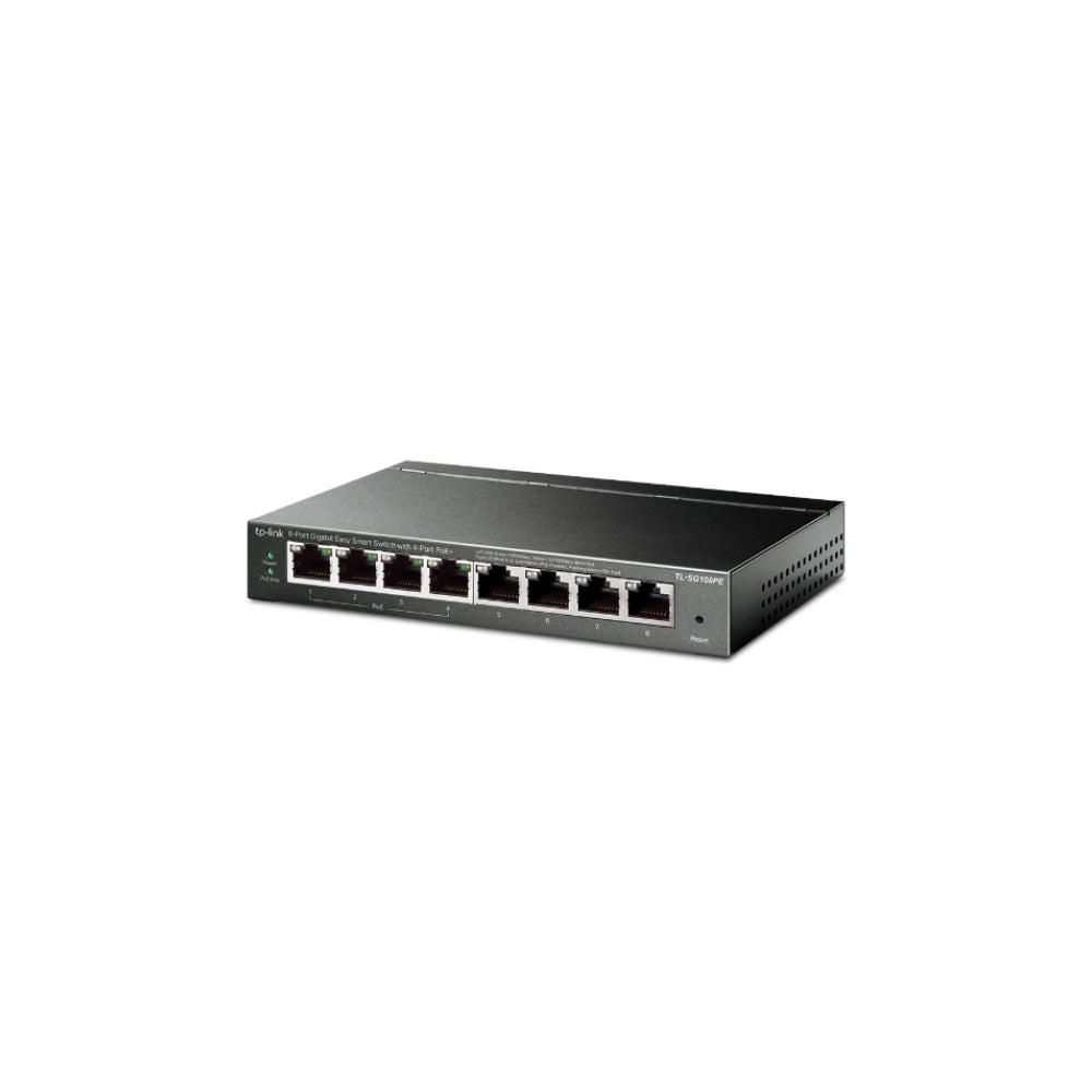 TP-Link TL-SG108PE 8-Port Gigabit Smart Switch med 4-Port PoE+