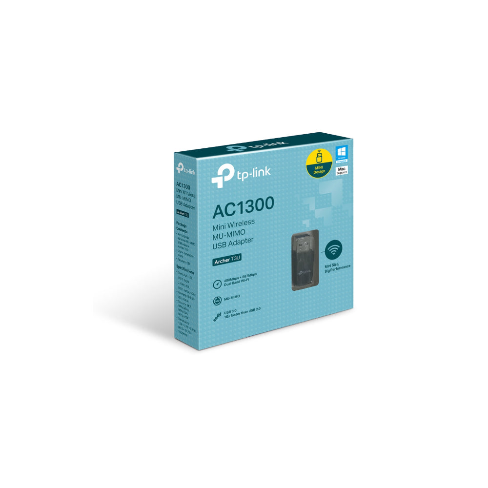 TP-Link ARCHER T3U AC1300 Mini Wireless MU-MIMO USB Adapter