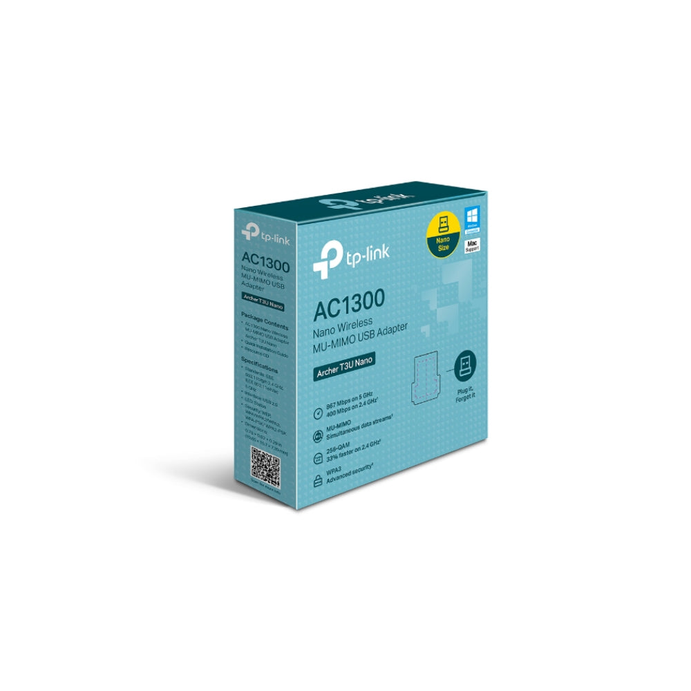 TP-Link Archer T1300U Nano(EU) AC1300 Nano Trådlös MU-MIMO USB Adapter