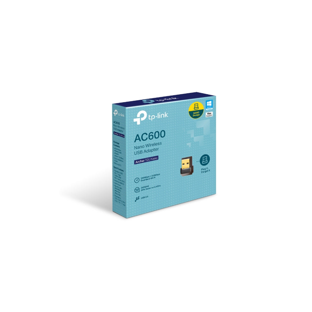 TP-Link Archer T2U Nano AC600 Nano Trådlös USB Adapter