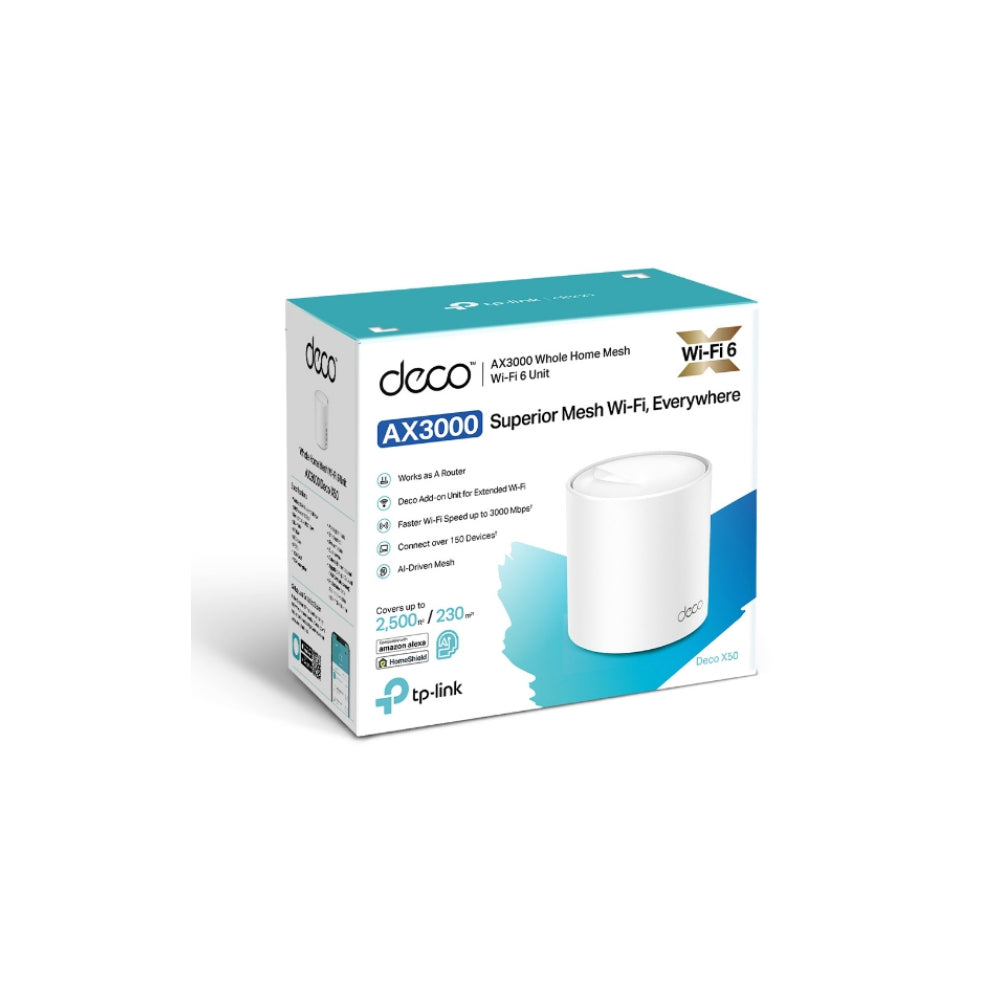 TP-Link Deco X50 AX3000 Whole Home Mesh Wi-Fi 6