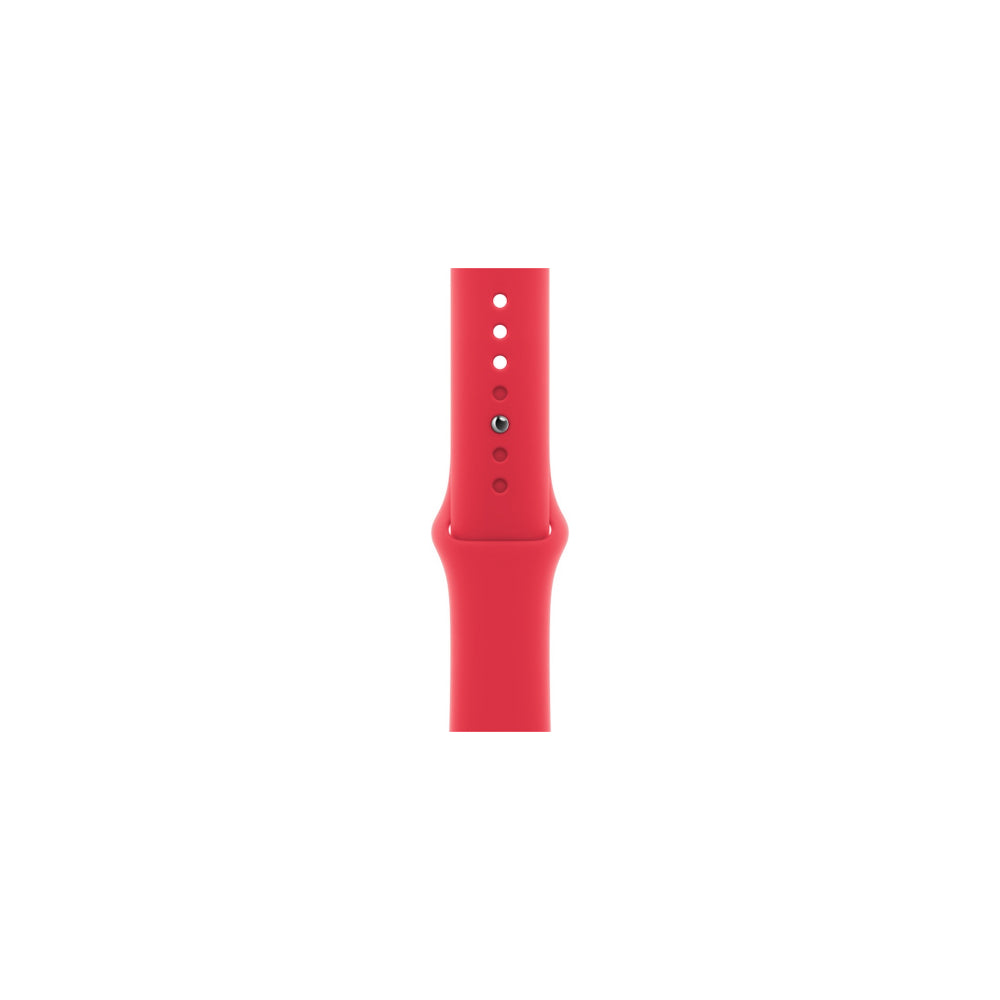 Apple - Band för smart klocka - 45 mm - storlek S/M Röd