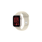 Apple Watch SE 3 GPS 44mm Stjärnglans Aluminium - Sand Sportband S/M