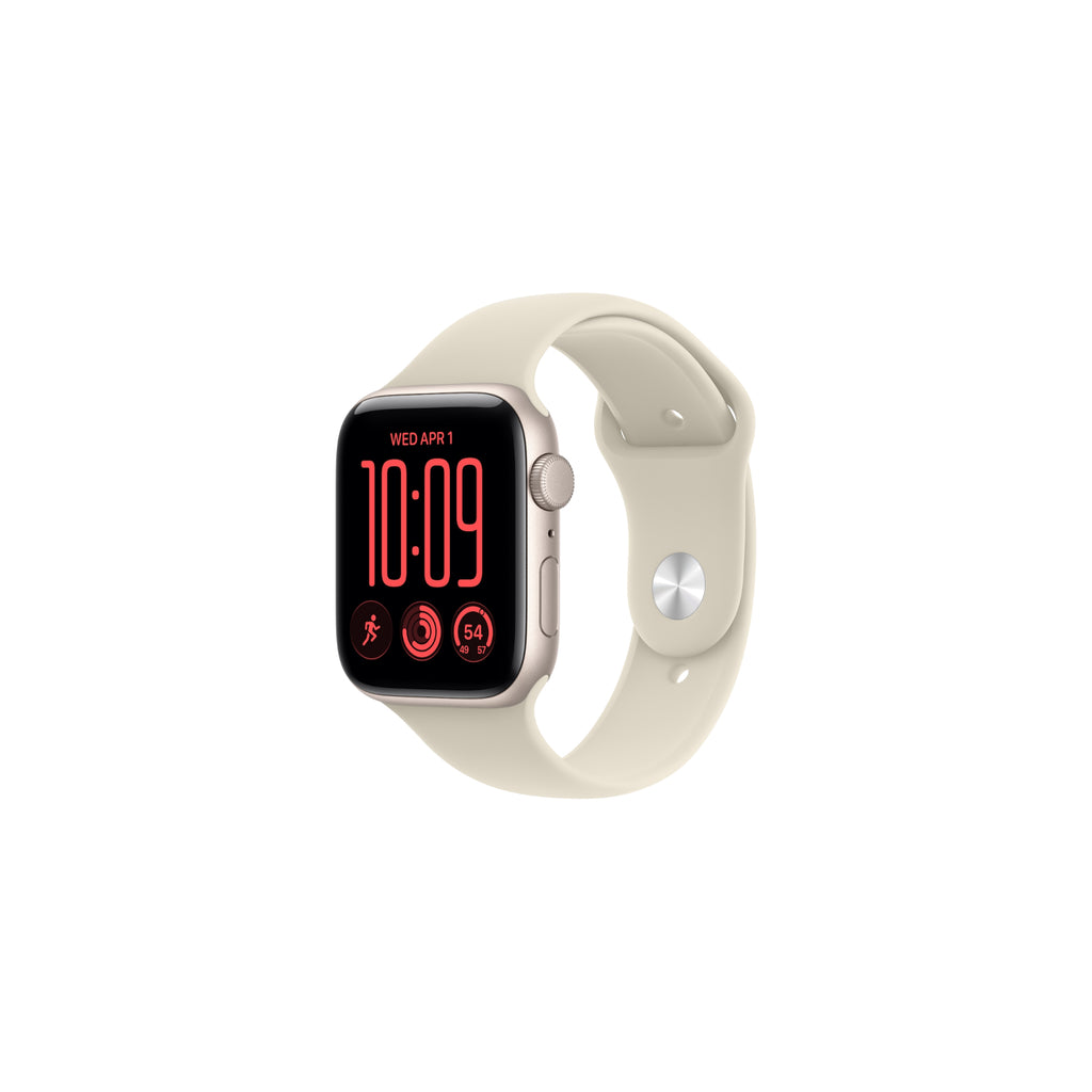 Apple Watch SE 3 GPS 40mm Stjärnglans Aluminium - Sand Sportband S/M
