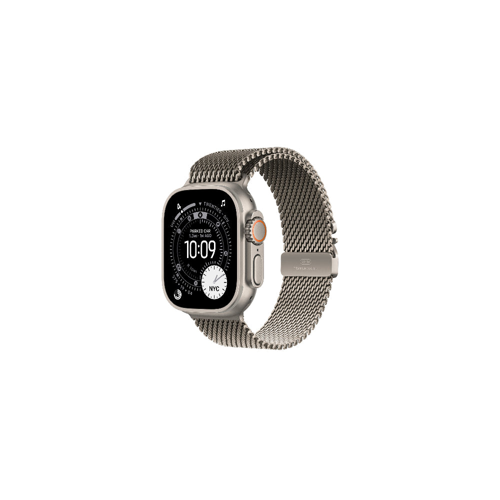 Apple Watch Ultra 3 GPS + Cellular 49mm Naturlig Titan Naturlig Titan Milanesisk Loop M