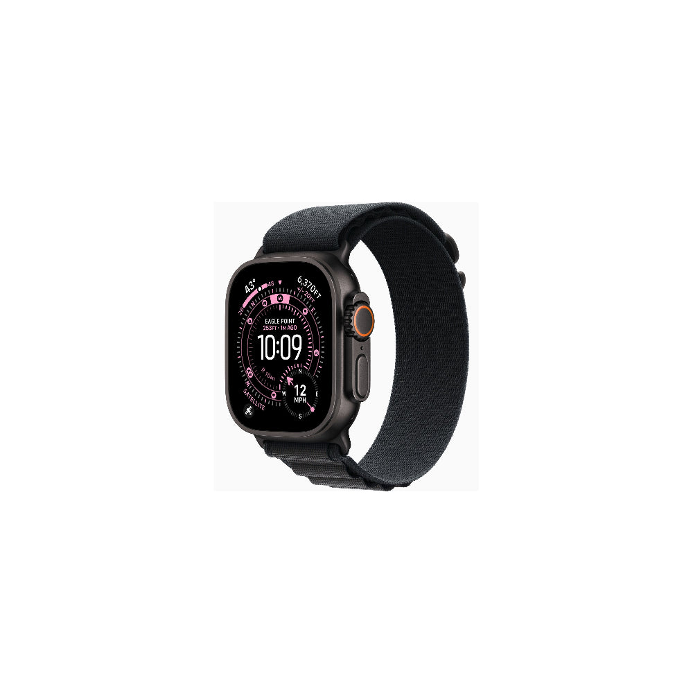 Apple Watch Ultra 3 49mm Svart Titan - Svart Bergsloop S