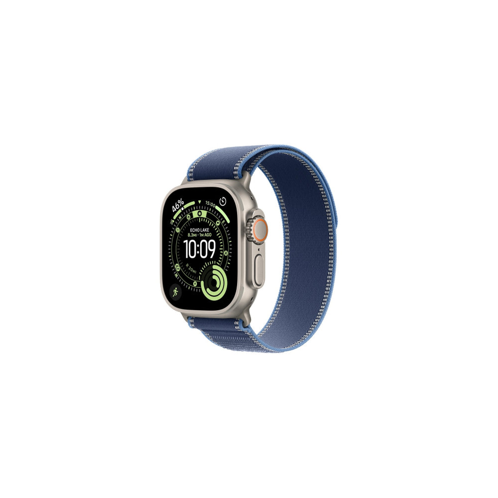Apple Watch Ultra 3 49mm Naturlig Titan - Blå Terrängloop S/M