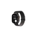 Apple Watch Ultra 3 49mm Svart Titan - Svart milanesisk loop