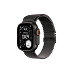 Apple Watch Ultra 3 49mm Svart Titan - Milanesisk Loop Medium