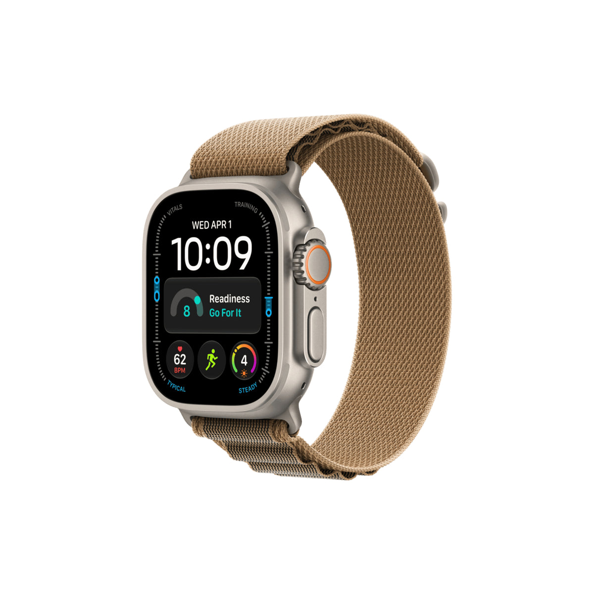 Apple Watch Ultra 4 49mm Naturlig Titan Bergsloop Ökensand