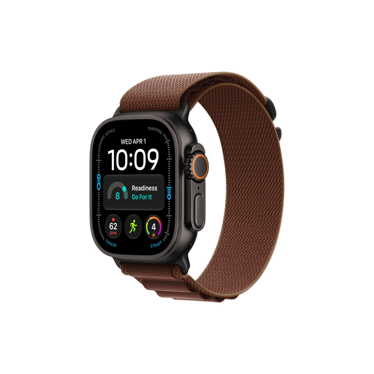 Apple Watch Ultra 4 49mm Svart Titan Bergsloop Bourgogne