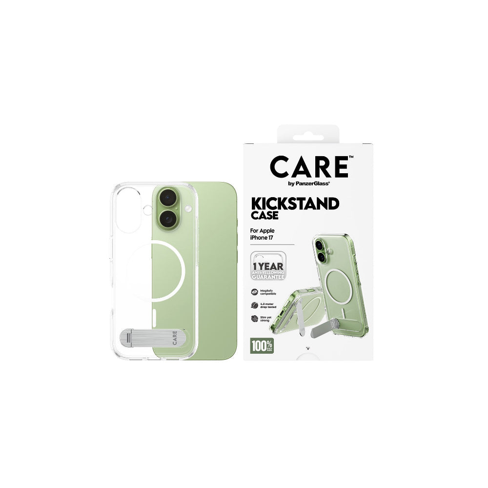 PanzerGlass CARE Kickstand Magsafe iPhone 17 - Transparent