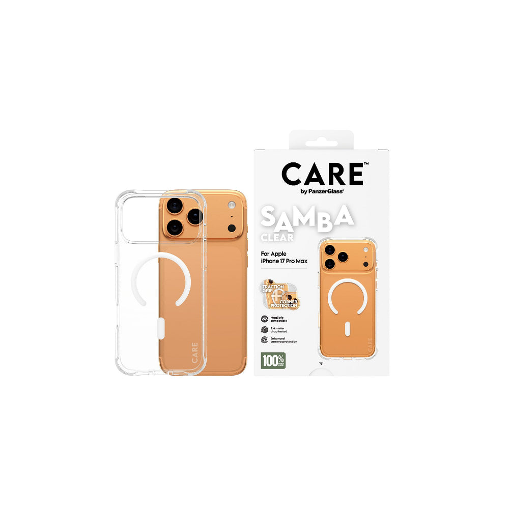 PanzerGlass CARE Fashionable Samba iPhone 17 Pro Max - Transparent