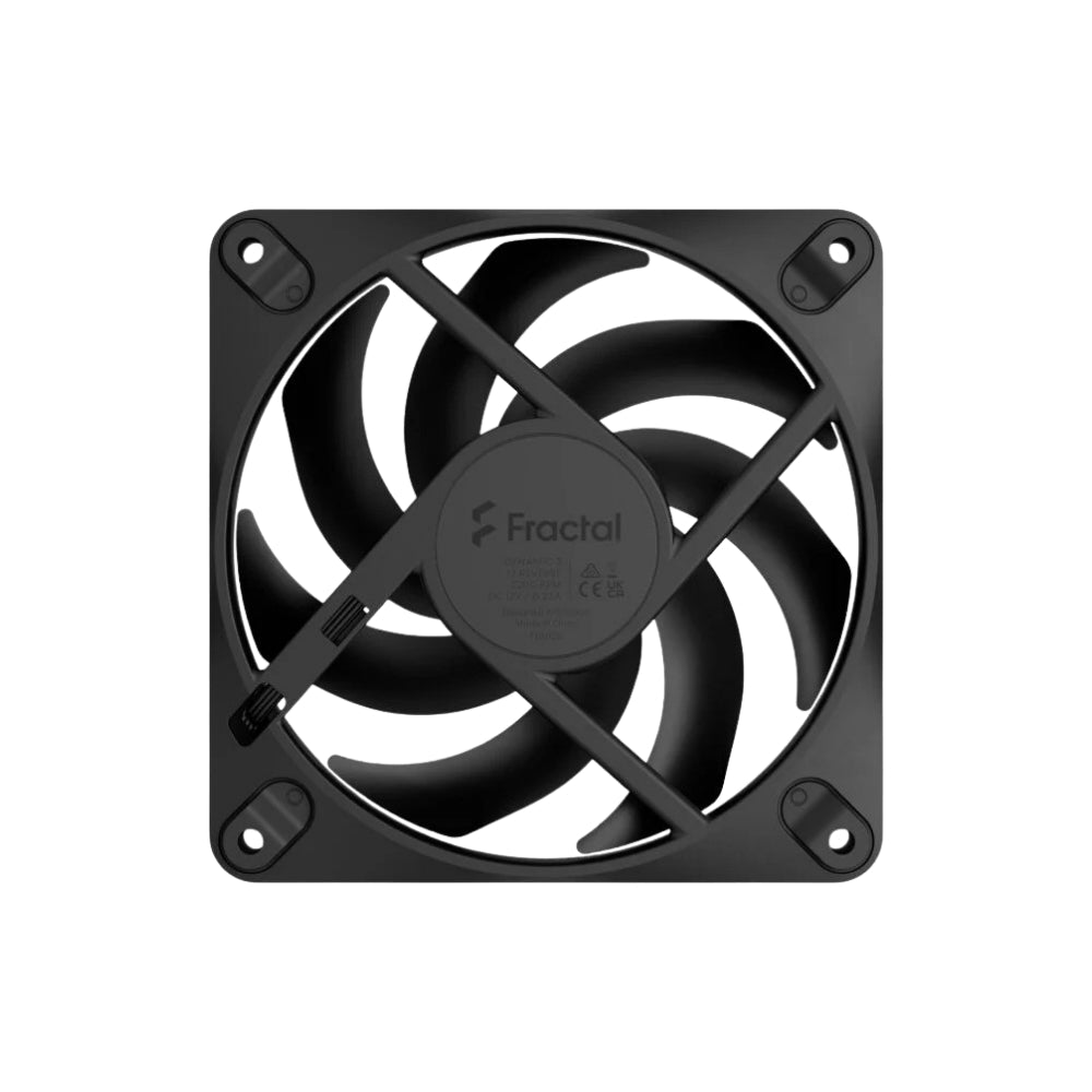 Fractal Design Dynamic 3 12 Reverse PWM 120mm Svart