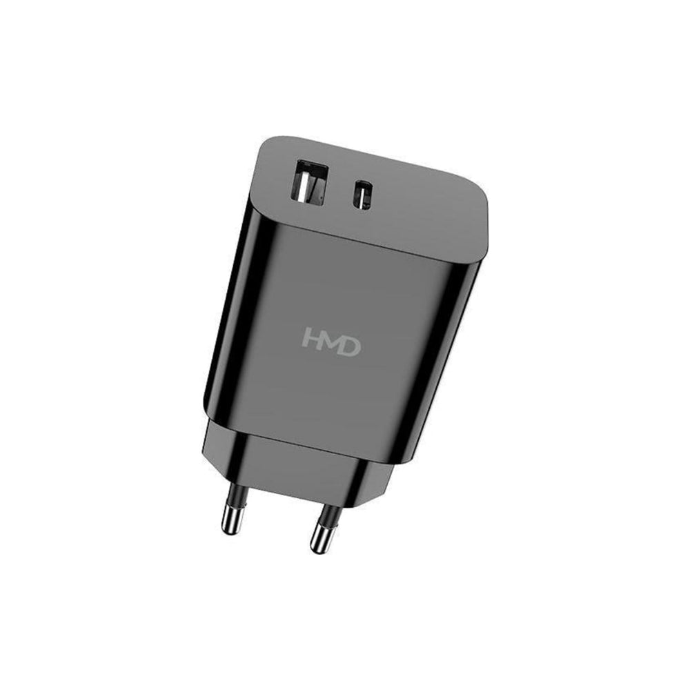 HMD 2-port strömadapter - USB-C USB-A - 30W