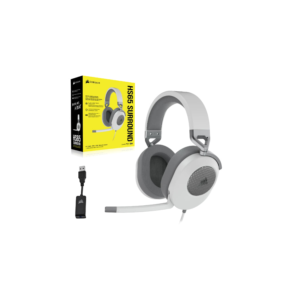 Corsair Gaming HS65 Surround Kabel - Vit