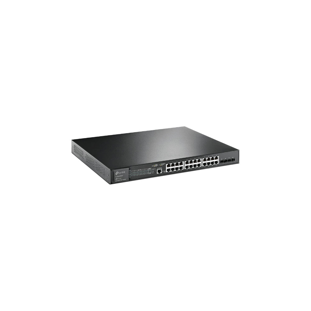TP-Link TL-SG3428XMP JetStream 24-Port Gigabit & 4-Port 10GE SFP+ L2+ Managed Switch med 24-Port PoE+