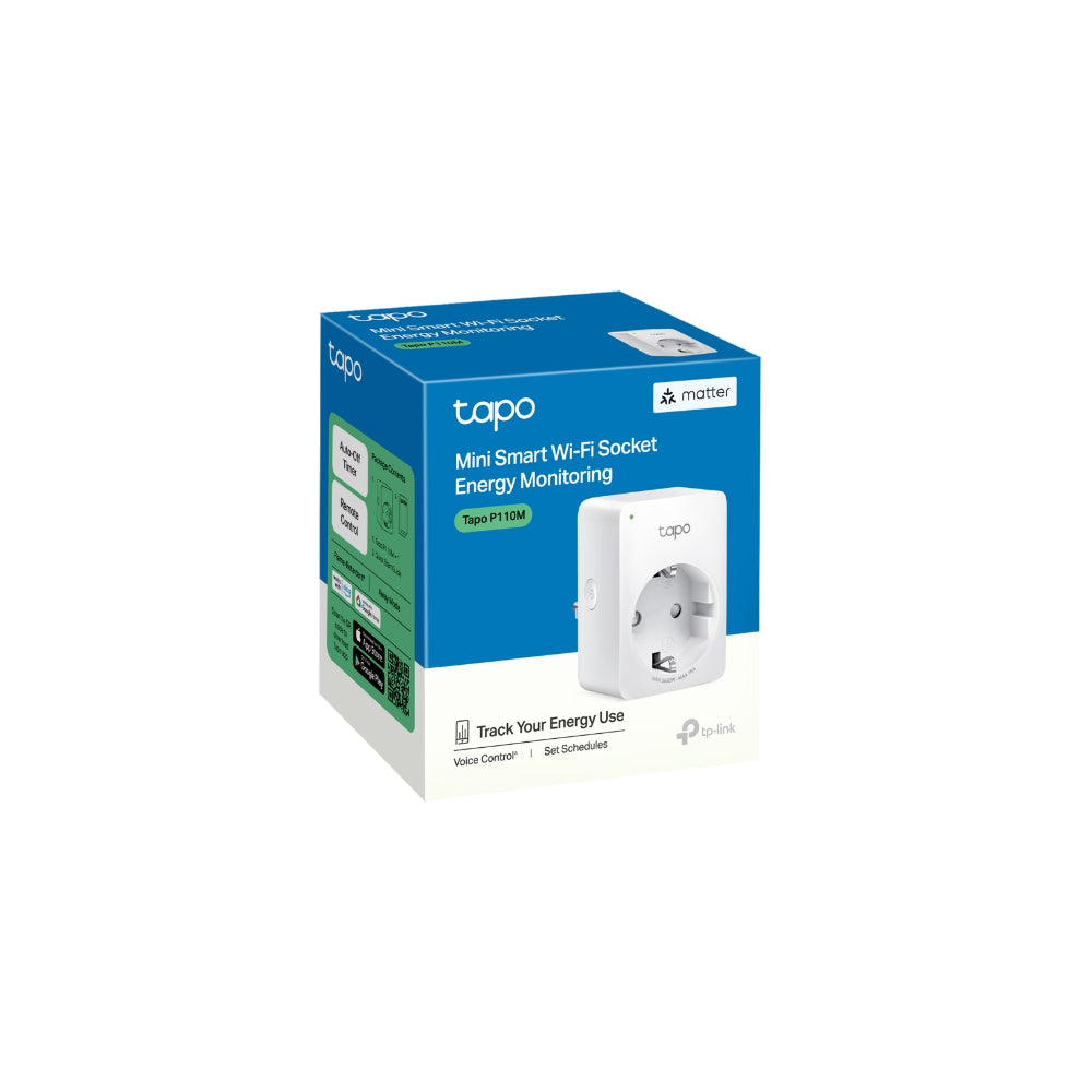 TP-Link Tapo P110M (2-pack) Smarta Wi-Fi-uttag med energimätning