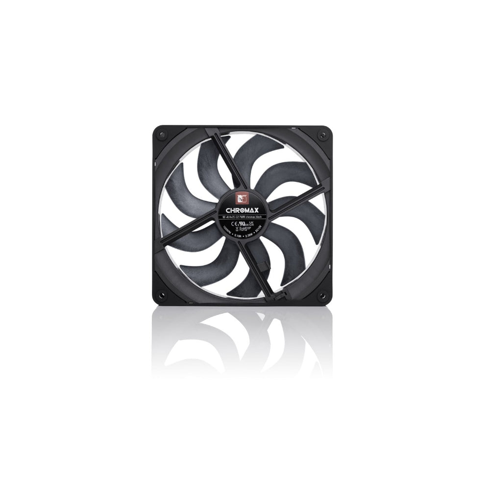 Noctua NF-A14x25r G2 chromax.black PWM 140mm Svart