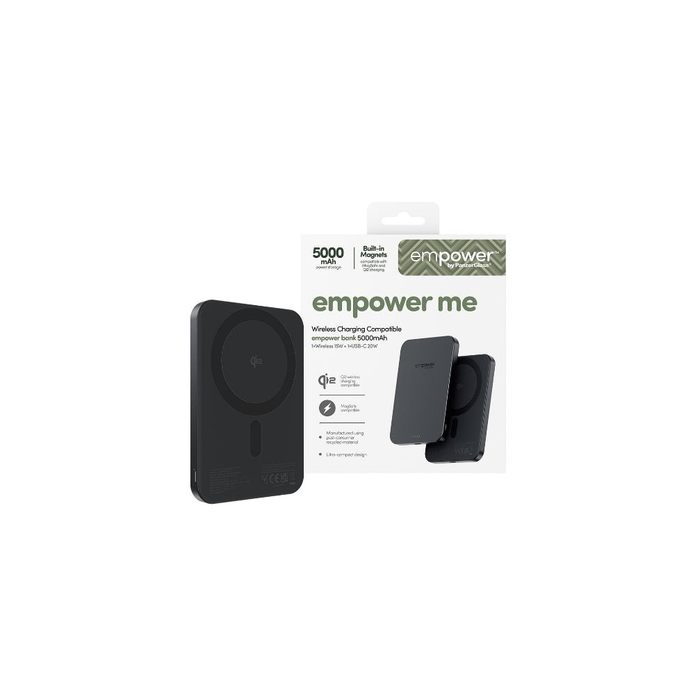 Panzerglass Empower Powerbank 5000mAh 15W Svart