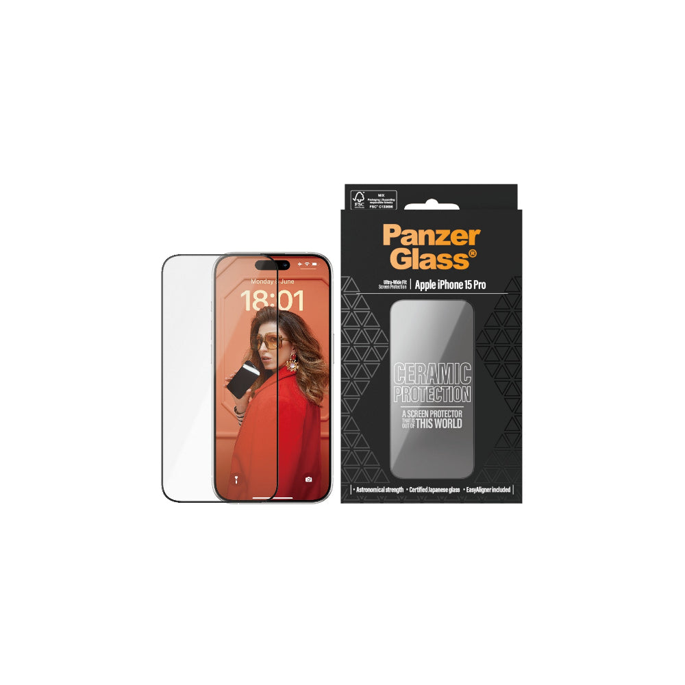 PanzerGlass Ceramic Protection iPhone 15 Pro