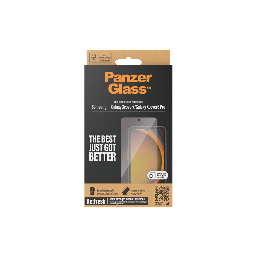 Panzerglass Ultra-Wide Fit skärmskydd Privacy Galaxy Xcover 7/Xcover 6 Pro