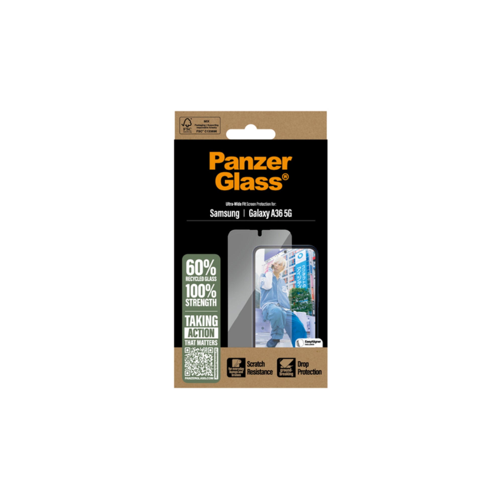 PanzerGlass Screen Protector Ultra-Wide Fit för Samsung Galaxy A36 5G
