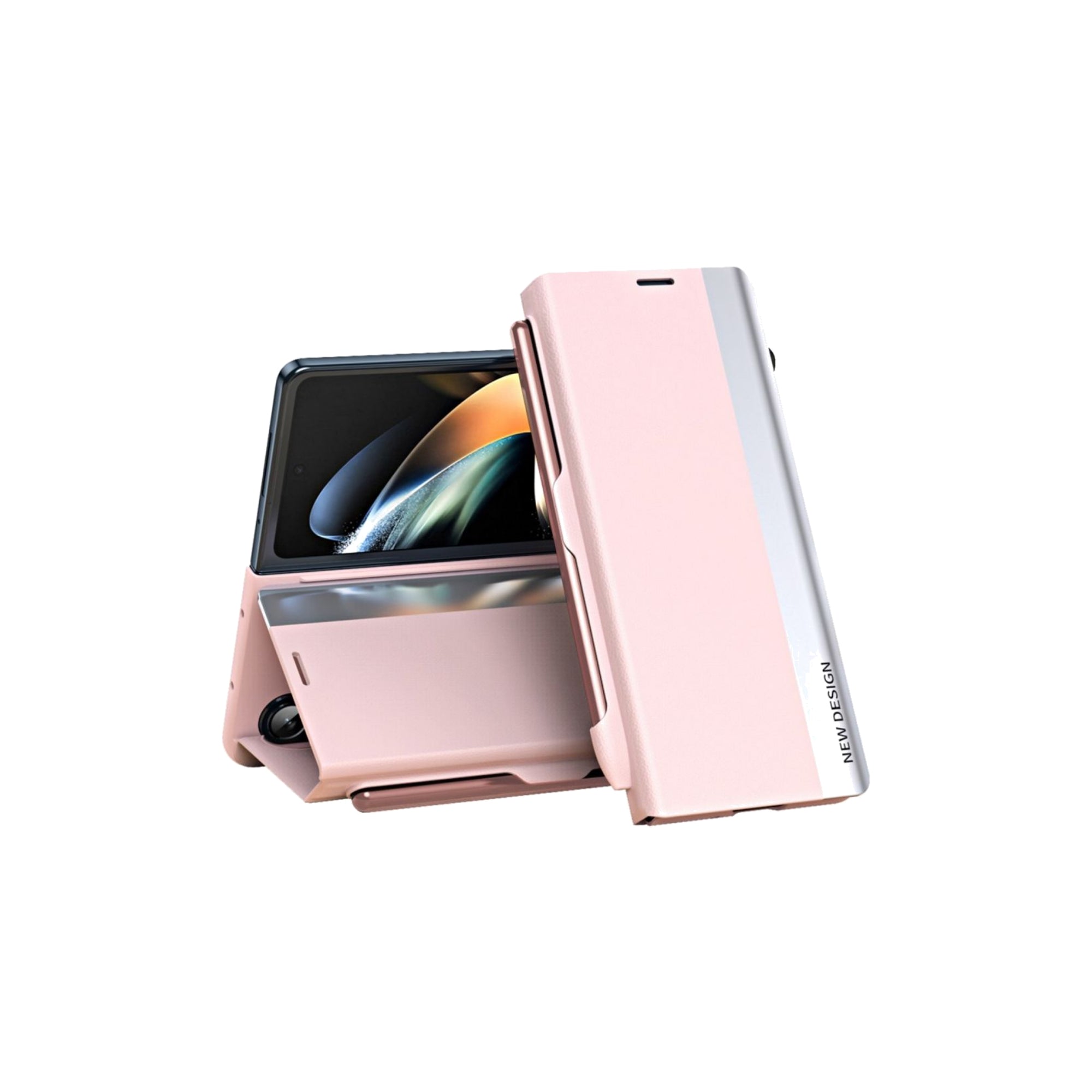 Samsung Galaxy Z Fold6 5G fodral med pennfack - Rosa