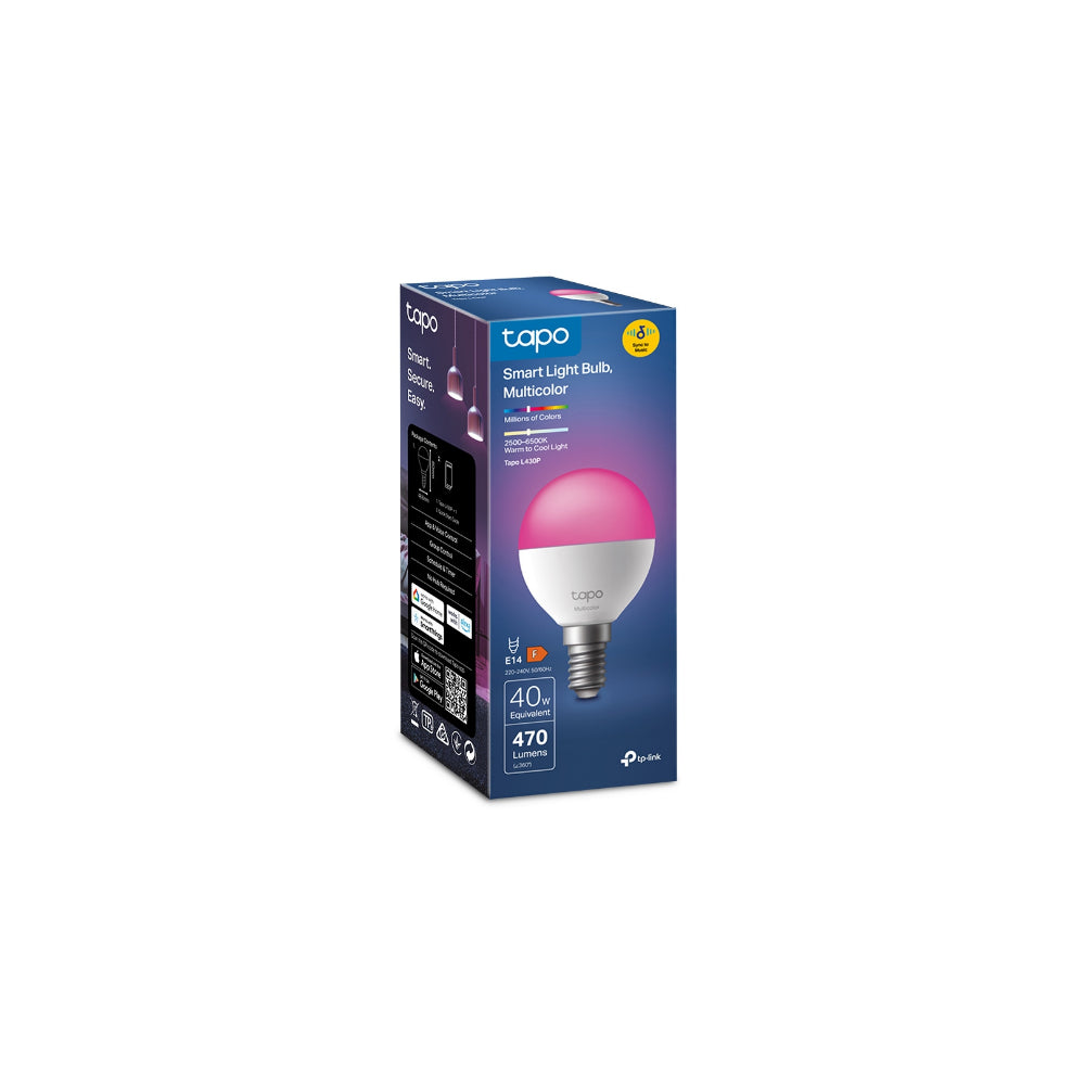 TP-Link Tapo L430P Smart P45 Light Bulb Multicolor