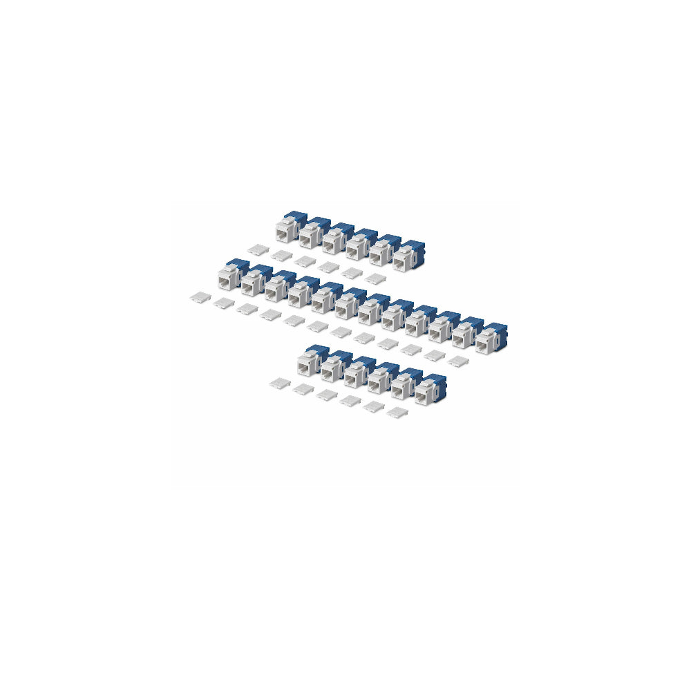 StarTech Keystone Jack CAT 6 RJ45 UTP Verktygsfri 24-pack – Vit