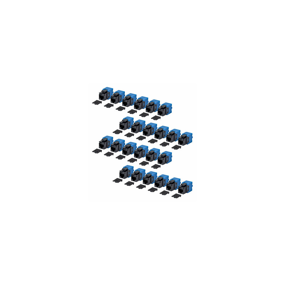 StarTech Keystone Jack CAT 6 RJ45 UTP Verktygsfri 24-pack – Svart