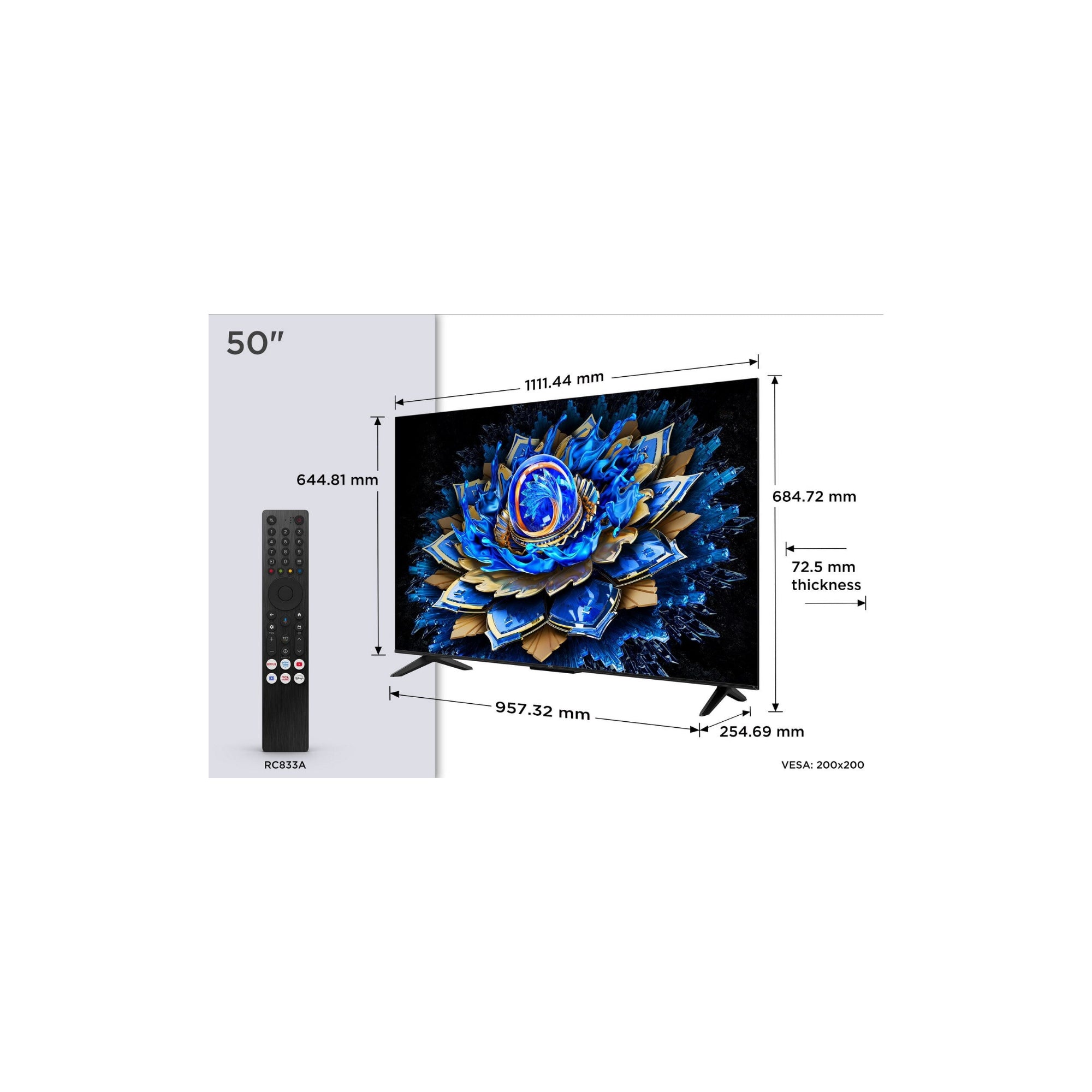 TCL 50T69C 50" - QLED 4K