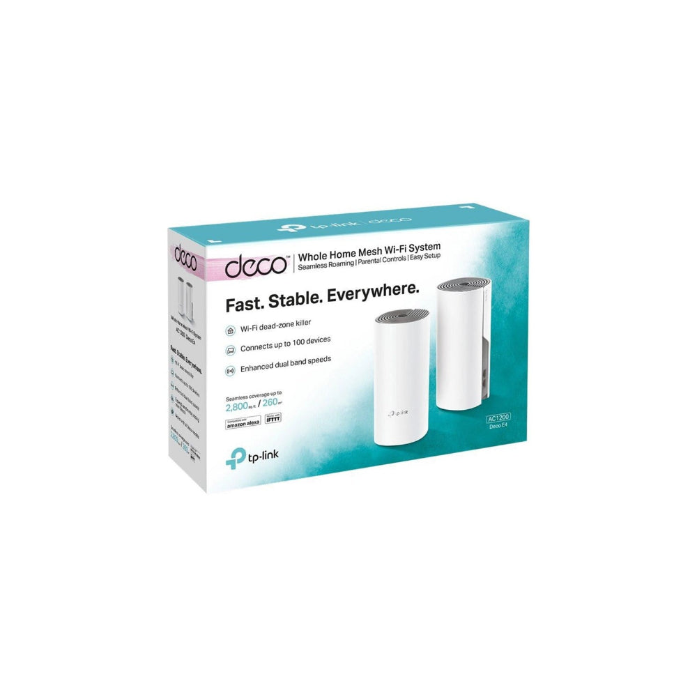 TP-Link Deco E4 AC1200 Mesh Router Wi-Fi 5 (2-Pack)