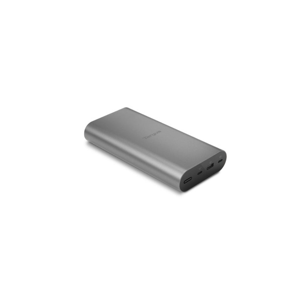 Targus 100W USB-C Powerbank APB080GL - 25000mAh - Silvergrå