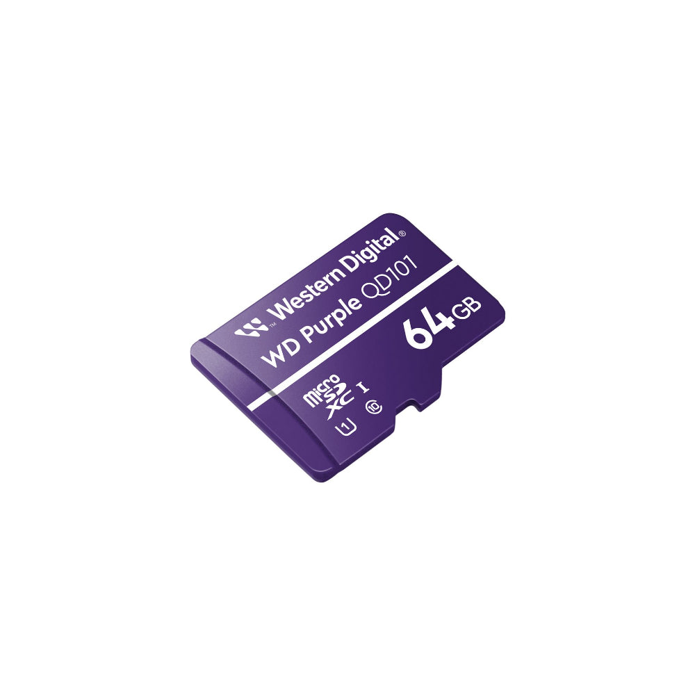 WD Purple Flash Minneskort 64GB U1/Class10 Mikro-SD