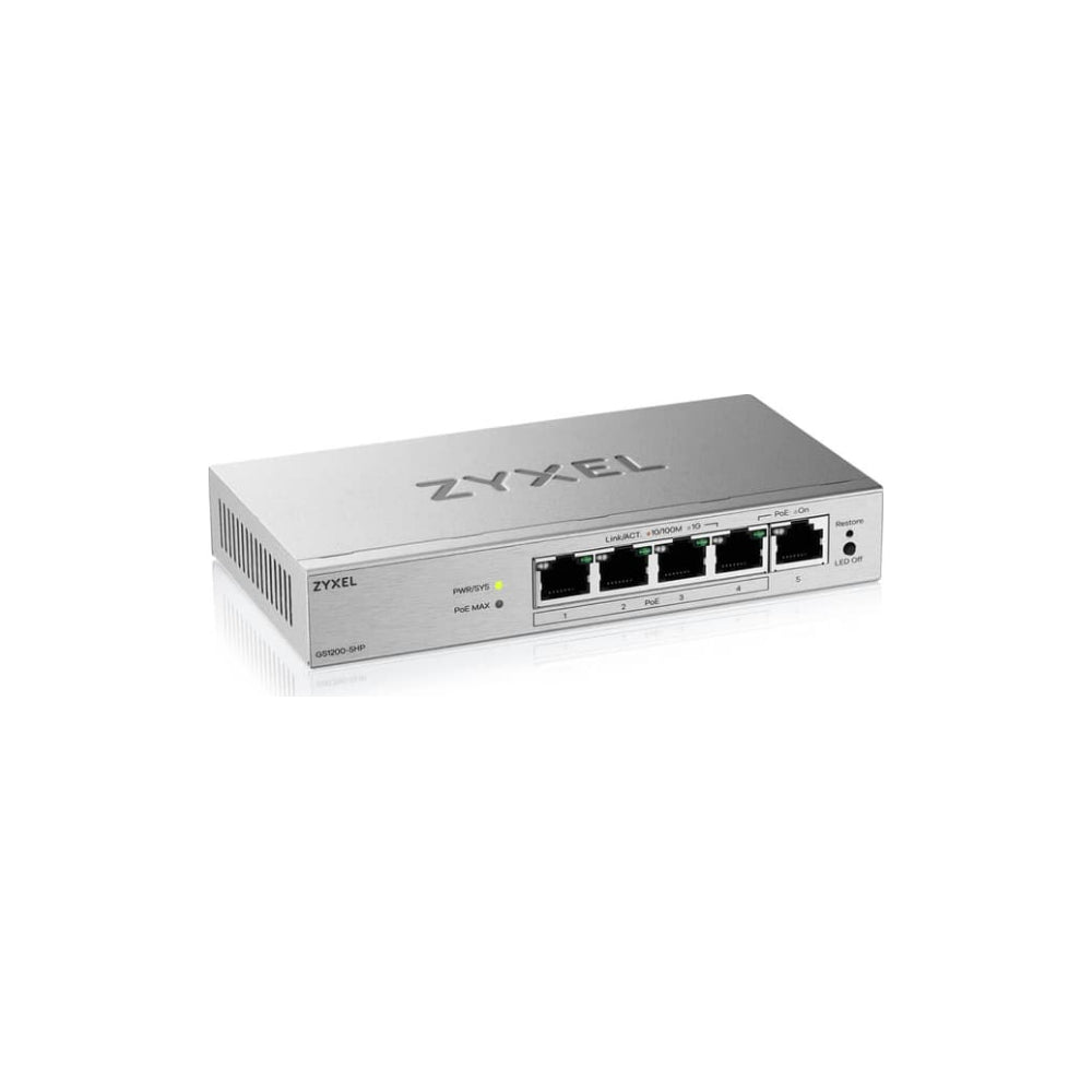 Zyxel GS1200-5HPV3 Managed Switch L2 Gigabit Ethernet (10/100/1000)