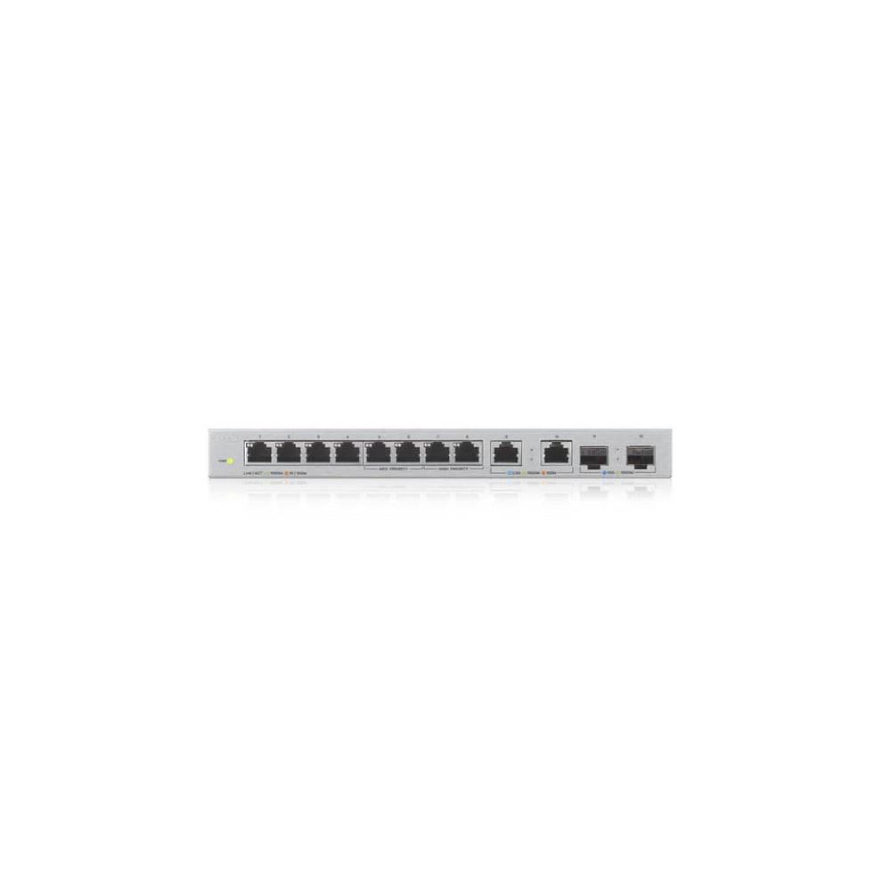 Zyxel Xgs1010 12 V2 Switch Administrerad 8 X 10/100/1000 + 2 X 100/1000/2.5 G + 2 X 1 Gigabit/10 Gi